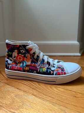 Broadway Musicals Theater High-Top Canvas Sneakers Womens Size EU 36 | US 5.5